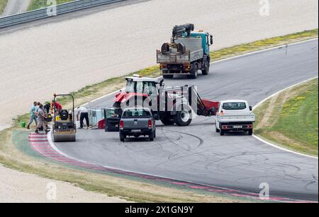 24072013 - SPIELBERG - ÖSTERREICH: Bilder des Red Bull Ring in Spielberg, Österreich, 24.07.2013. Der große Preis von Österreich wird im Jahr 2014 in die Formel 1 zurückkehren. APA-FOTO: ERWIN SCHERIAU - 20130724 PD0429 - Rechteinfo: Rights Managed (RM) Stockfoto