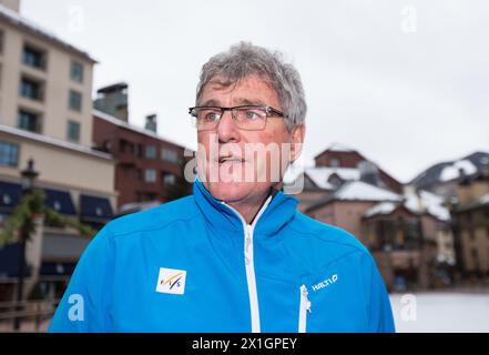 FIS-Renndirektor Günther Hujara beim Curling des Ski Austria Teams vor dem Beaver Creek FIS Ski Alpine World Cup in Beaver Creek, USA am 2013.12.03. - 20131203 PD4642 - Rechteinfo: Rechte verwaltet (RM) Stockfoto