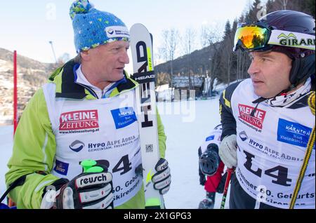 Der ehemalige österreichische Skirennläufer Franz Klammer organisierte anlässlich seines 60. Geburtstags am 2013.12.07. In Bad Kleinkirchheim ein Legends-Skirennen. - 20131207 PD0645 - Rechteinfo: Rechte verwaltet (RM) Stockfoto