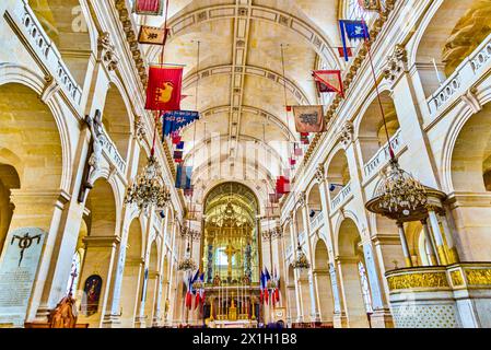 Soldatenkirche des Heims für die Invaliden. Paris. Stockfoto