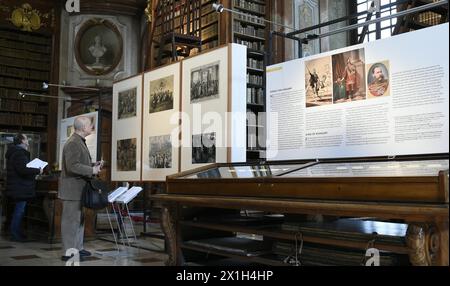 Franz Joseph I. – Kaiser von Österreich König von Ungarn und Kroatien König von Böhmen – Er war der am längsten regierende Kaiser Österreichs. Foto aufgenommen im März 2016 - FOTO: Ausstellung 'der ewige Kaiser - Franz Joseph I. 1830 - 1916' in der Österreichischen Nationalbibliothek - 20160310 PD1724 - Rechteinfo: Rights Managed (RM) Stockfoto