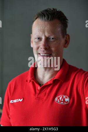 Medienveranstaltung erste Bank Hockey League (EBEL) in Salzburg, Österreich, am 16. August 2016. BILD: Coach Mike Pellegrims (KAC) - 20160816 PD2538 - Rechteinfo: Rights Managed (RM) Stockfoto