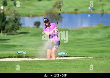 Der österreichische Skifahrer Mirjam Puchner posiert während eines Fotoshootings in St. Johann/Pongau, Österreich, am 30. September 2016. ABBILDUNG: Mirjam Puchner - 20160930 PD6399 - Rechteinfo: Rights Managed (RM) Stockfoto
