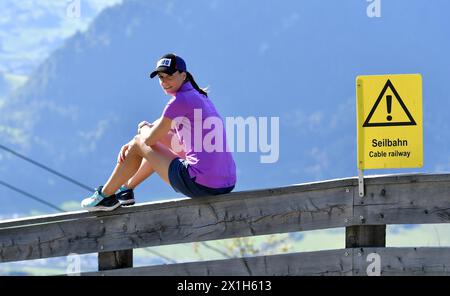 Der österreichische Skifahrer Mirjam Puchner posiert während eines Fotoshootings in St. Johann/Pongau, Österreich, am 30. September 2016. ABBILDUNG: Mirjam Puchner - 20160930 PD6354 - Rechteinfo: Rights Managed (RM) Stockfoto