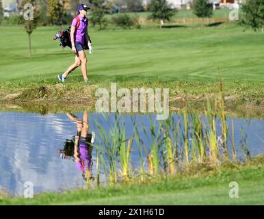 Der österreichische Skifahrer Mirjam Puchner posiert während eines Fotoshootings in St. Johann/Pongau, Österreich, am 30. September 2016. ABBILDUNG: Mirjam Puchner - 20160930 PD6324 - Rechteinfo: Rights Managed (RM) Stockfoto