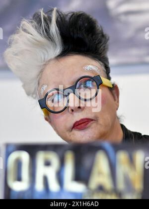 Die französische Künstlerin Orlan (* Mireille Suzanne Francette Porte), während der Eröffnungspressekonferenz der Vienna Art Week 2016 in Wien, Österreich, am 14. November 2016. ABBILDUNG: Orlan - 20161114 PD1074 - Rechteinfo: Rights Managed (RM) Stockfoto