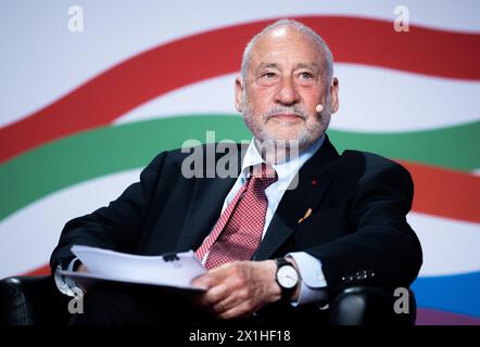 Joseph Stiglitz während des Europäischen Gewerkschaftsbundes - 14. Kongress #ETUC19 in Wien, Österreich, am 22. Mai 2019. Der 14. Kongress des Europäischen Gewerkschaftsbundes (EGB) findet vom Dienstag, 21. Bis Freitag, 24. Mai 2019, auf der Wien Messe in Wien statt. - 20190522 PD1466 - Rechteinfo: Rechte verwaltet (RM) Stockfoto