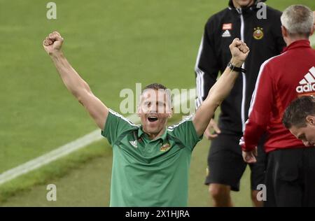 Cheftrainer Dietmar Kuehbauer (Rapid) beim tipico Bundesliga-Spiel zwischen SK Rapid Wien und LASK Linz am 1. Juli 2020 in Wien. - 20200701 PD9913 - Rechteinfo: Rechte verwaltet (RM) Stockfoto