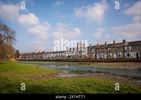 Niedrige Überschwemmungen in Willow Grove auf der Westwood, Beverley, East Yorkshire, Großbritannien Stockfoto