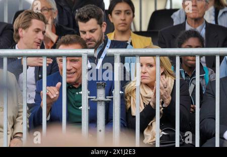 R20 World Summit - Climate Kirtag am Heldenplatz in Wien, Österreich, während R20 Regions of Climate Action Austrian World Summit am 28. Mai 2019. BILD: Arnold SCHWARZENEGGER und Heather MILLIGAN, - 20190529 PD0419 - Rechteinfo: Rights Managed (RM) Stockfoto