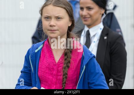 R20 World Summit - Climate Kirtag am Heldenplatz in Wien, Österreich, während R20 Regions of Climate Action Austrian World Summit am 28. Mai 2019. BILD: Schwedische Klimaaktivistin Greta Thunberg - 20190529 PD0406 - Rechteinfo: Rights Managed (RM) Stockfoto