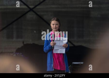 R20 World Summit - Climate Kirtag am Heldenplatz in Wien, Österreich, während R20 Regions of Climate Action Austrian World Summit am 28. Mai 2019. BILD: Schwedische Klimaaktivistin Greta Thunberg - 20190529 PD0405 - Rechteinfo: Rights Managed (RM) Stockfoto