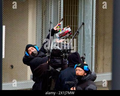 Während der Dreharbeiten zum Netflix-Blockbuster Tyler Rake ¿ Extraction wurde am 5. Februar 2022 in Wien ein Polizeikommando erschossen. - 20220205 PD24022 - Rechteinfo: Rechte verwaltet (RM) Stockfoto