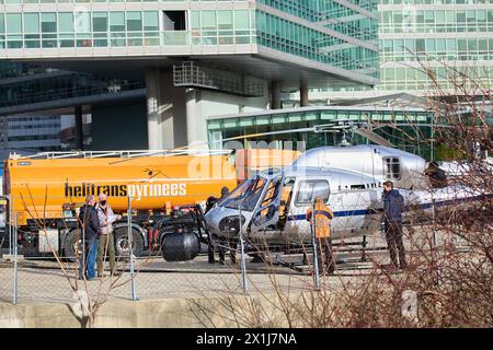 Action-Szenen während der Dreharbeiten zum Netflix-Blockbuster Tyler Rake - Extraction am 3. Februar 2022 in Wien. - 20220203 PD9783 - Rechteinfo: Rights Managed (RM) Stockfoto