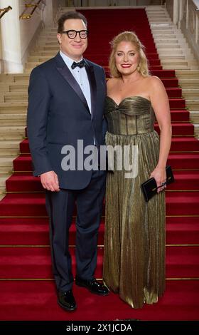 ROMY Gala 2023 - in der Hofburg in Wien, Österreich am 22. April 2023. Brendan Fraser und Jeanne Moore - 20230422 PD24188 - Rechteinfo: Rights Managed (RM) Stockfoto