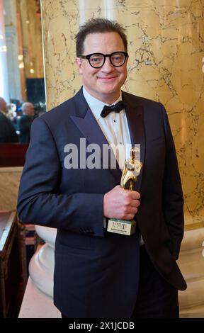 ROMY Gala 2023 - in der Hofburg in Wien, Österreich am 22. April 2023. Brendan FRASER, Backstage – 20230422 PD24578 – Rechteinfo: Rights Managed (RM) Stockfoto