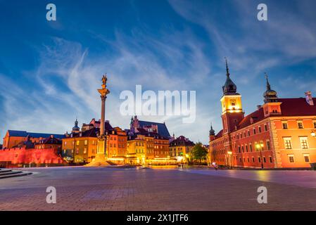 Evevning Sky in der Altstadt von Warschau, Polen Stockfoto