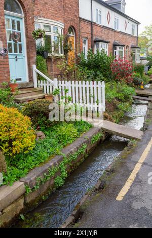 Die Überquerung des Flusses Lily durch König Canute gab der Stadt ihren Namen „Canute's ford“, später Knutsford Stockfoto