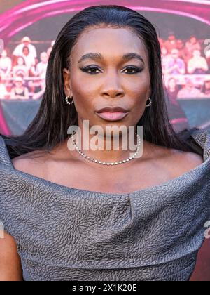 Westwood, Usa. April 2024. WESTWOOD, LOS ANGELES, KALIFORNIEN, USA – 16. APRIL: Venus Williams kommt bei der Los Angeles Premiere der „Challengers“ der Amazon MGM Studios am 16. April 2024 im Westwood Village Theater in Westwood, Los Angeles, Kalifornien, USA. (Foto: Xavier Collin/Image Press Agency) Credit: Image Press Agency/Alamy Live News Stockfoto