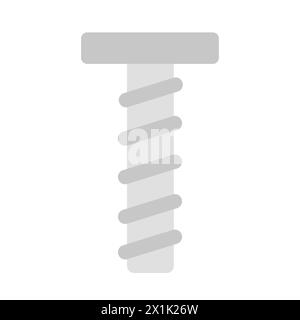 Schraube der Elektrizitätsschraube. Elektriker Werkzeuge, Elektriker liefert flache Vektor-Illustration Stock Vektor