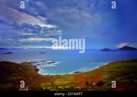 Die Küste des West County Kerry, Irland - John Gollop Stockfoto