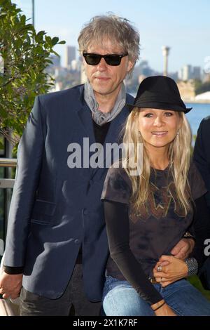 Sir Bob Geldof, Danielle Spencer und Jon Stevens waren in Sydney, um ein Benefizkonzert zur Katastrophenhilfe zu veranstalten. ANZ und Star City präsentierten den Stockfoto