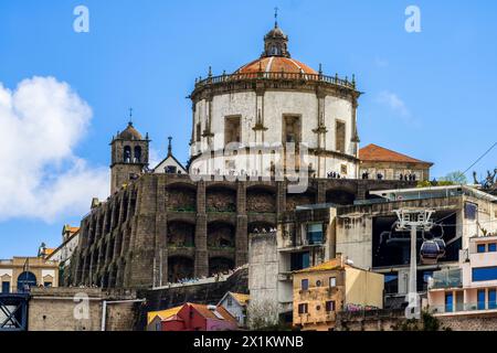 Das Kloster Serra do Pilar ist ein ehemaliges Kloster in Vila Nova de Gaia, Portugal Stockfoto