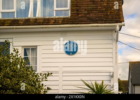 Das ehemalige Zuhause des verstorbenen Schauspielers Peter Cushing, Whitstable, Kent, England Stockfoto
