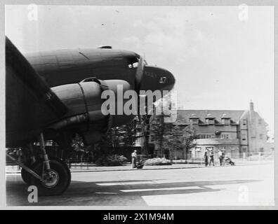 RAF-Operationen, Personal und Flugzeugaktivitäten in Großbritannien zwischen 1940 und 1945, einschließlich Stationen, Missionen und Ausbildung. Stockfoto