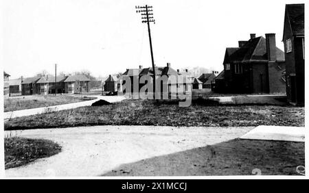 Offiziersquartier in Aborfield, Teil des Aldershot Command Armeegebäudes, British Army. Stockfoto