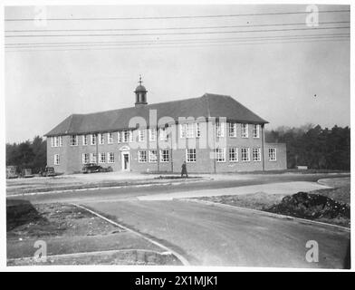 Verwaltungsblock in Mitchett innerhalb des Aldershot Command, Teil der Einrichtungen und Gebäude der British Army. Stockfoto