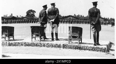 205. JAHRESTAG DER LANCASHIRE FUSILIERS, (20.) CATTERICK CAMP - während der Zeremonie, British Army Stockfoto