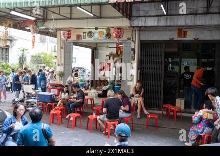 Jek Pui Street Food Curry Chinatown Bangkok Thailand Stockfoto