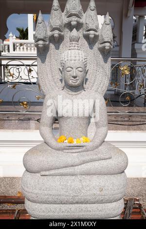 Der buddhistische Tempel emple Wat Chai Mongkhon Pattaya Thailand Stockfoto