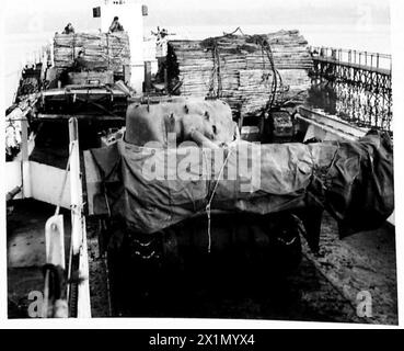 British Army testet ein Gerät, das es Panzern ermöglicht, außergewöhnlich steile Steigungen zu besteigen, Load 15 [1]. Stockfoto