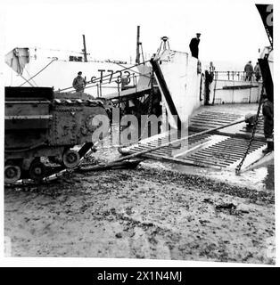 Eine spezielle Vorrichtung, Load 26, ermöglicht es Panzern, außergewöhnlich steile Steigungen bei Operationen der britischen Armee zu erklimmen. Stockfoto
