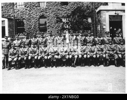 205. JAHRESTAG DER LANCASHIRE FUSILIERS, (20.) CATTERICK CAMP - Offiziere des Regiments, britische Armee Stockfoto