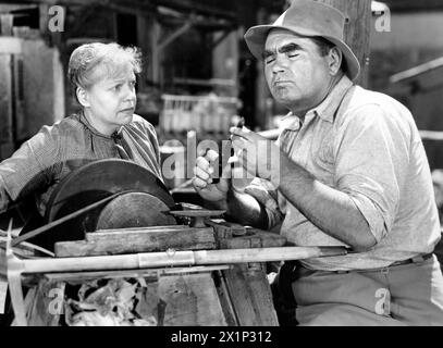 Lotte Stein, Oscar Homolka, am Set des Films „der weiße Turm“, RKO Radio Pictures, 1950 Stockfoto