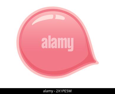 Rote Farbe Gum Ball Vektor Illustration isoliert auf weißem Hintergrund Stock Vektor