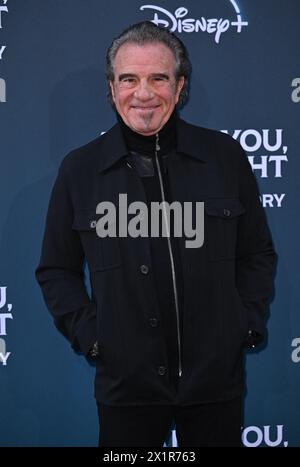 London, Großbritannien. April 2024. Tico Torres bei der britischen Premiere von Thank You, Goodnight: The Bon Jovi Story, Leicester Square, London, UK, 17. April, 2024. Foto: Stuart Hardy/ABACAPRESS.COM Credit: abaca Press/Alamy Live News Stockfoto