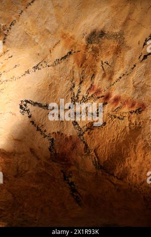 Lascaux IV, International Center for Cave Art (Centre international de l'Art pariétal), präsentiert unter anderem ein vollständiges Faksimile aller d Stockfoto