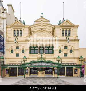 Das Gaiety Theatre & Opera House ist ein historisches Theater in Douglas, Isle of man. Es ist Teil des VillaGaiety Complex, einschließlich Villa Marina Stockfoto