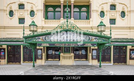 Das Gaiety Theatre & Opera House ist ein historisches Theater in Douglas, Isle of man. Es ist Teil des VillaGaiety Complex, einschließlich Villa Marina Stockfoto