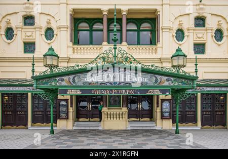 Das Gaiety Theatre & Opera House ist ein historisches Theater in Douglas, Isle of man. Es ist Teil des VillaGaiety Complex, einschließlich Villa Marina Stockfoto