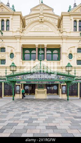 Das Gaiety Theatre & Opera House ist ein historisches Theater in Douglas, Isle of man. Es ist Teil des VillaGaiety Complex, einschließlich Villa Marina Stockfoto