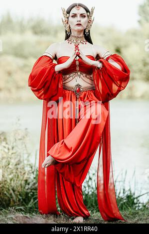 Cosplay indisches Oriental Amala Khan (Basu) Stockfoto