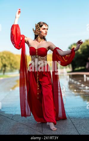 Cosplay indisches Oriental Amala Khan (Basu) Stockfoto