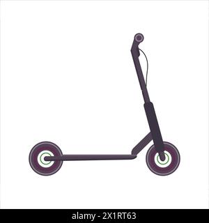 Transport. Symbol für Elektroroller. Isolierte Vektordarstellung. Flaches modernes Design für Webseiten, Banner. Stockfoto