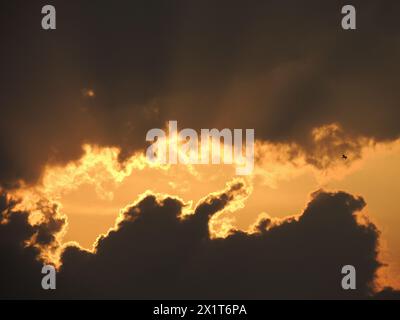 Apokalyptischer Himmel Stockfoto