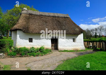 Nant Wallter Cottage, St Fagans National Museum of History/Amgueddfa Werin Cymru, Cardiff, South Wales, Großbritannien. Stockfoto